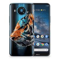 Smartphone hoesje Nokia 8.3 Watercolor Tiger