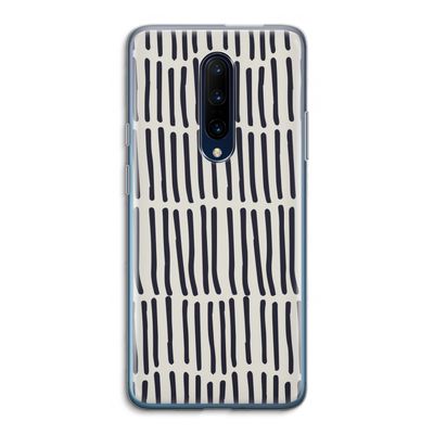 Moroccan stripes: OnePlus 7 Pro Transparant Hoesje