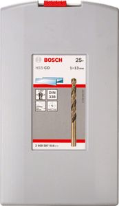 Bosch Accessoires 25-delige ProBox metaalborenset HSS-Co, DIN 338 (kobaltlegering) 113 mm 25st - 2608587018
