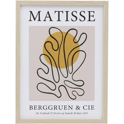 Leen Bakker - Poster Matisse - 40x30 Cm - MDF/Glas - Multikleur