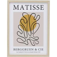Leen Bakker - Poster Matisse - 40x30 Cm - MDF/Glas - Multikleur