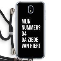 Da ziede van hier - Zwart: Samsung Galaxy J5 (2017) Transparant Hoesje met koord