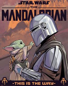 Star Wars The Mandalorian Hello Little One Poster 40x50cm