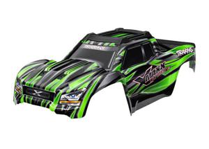 Traxxas - Body, X-Maxx Ultimate, green (painted, decals applied) (assembled with front & rear body mounts, rear body support, and tailgate protecto...