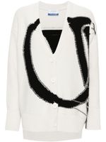 Off-White cardigan Ow Maxi Logo en laine - Blanc - thumbnail