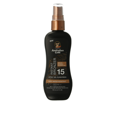 Australian Gold Spray gel met bronzer SPF15 100 Milliliter