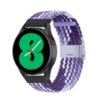 Braided nylon bandje - Lichtpaars / paars - Huawei Watch GT 2 / GT 3 / GT 4 - 46mm