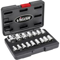 Vigor VIGOR V7512/17 Dopsleutelinzetset 1/2 (12.5 mm) 17-delig