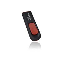 ADATA C008 USB flash drive 16 GB USB Type-A 2.0 Zwart, Rood - thumbnail