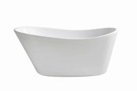 Wiesbaden Trapeze vrijstaand acryl ligbad 170 x 77 wit