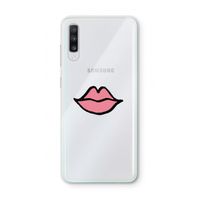 Kusje: Samsung Galaxy A70 Transparant Hoesje