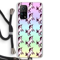 Musketon Unicorn: Xiaomi Mi 10T 5G Transparant Hoesje met koord