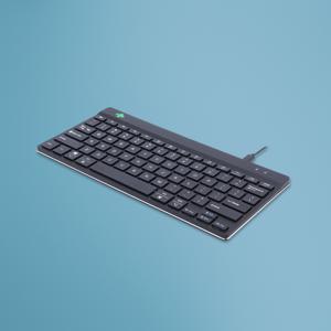 R-GO Tools Compact Break Toetsenbord Kabelgebonden QWERTY, US internationaal Zwart Ergonomisch