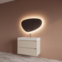 Badmeubelset BWS Riga Met Lako Wastafel Wit 80 cm Kasjmier Boss & Wessing