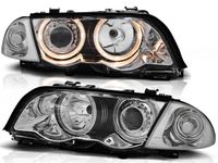 Tuning-Tec Koplampen dual halo rims BMW E46 05 98-08 01 S/T ANGEL EYES CHROOM - thumbnail