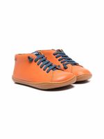 Camper Kids baskets Peu en cuir à lacets - Orange