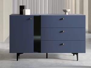 Dressoir COLORUS 1 deur 3 lades blauw