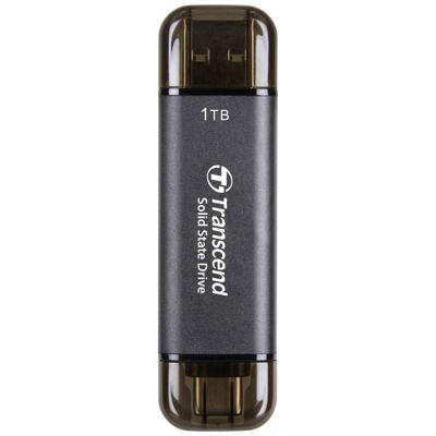 Transcend ESD310C 1 TB Externe SSD harde schijf USB-A 3.2 Gen 2, USB-C Zwart TS1TESD310C