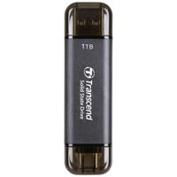 Transcend ESD310C 1 TB Externe SSD harde schijf USB-A 3.2 Gen 2, USB-C Zwart TS1TESD310C