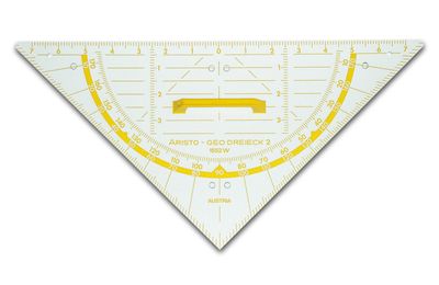 Aristo AR-1552W Geodriehoek 80 Cm Voor Schoolbord