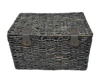 Bakkersmand blauwgrijs large 47x31x28 met deksel