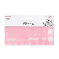 Crate Paper • day-to-day disc planner stencil alphabet