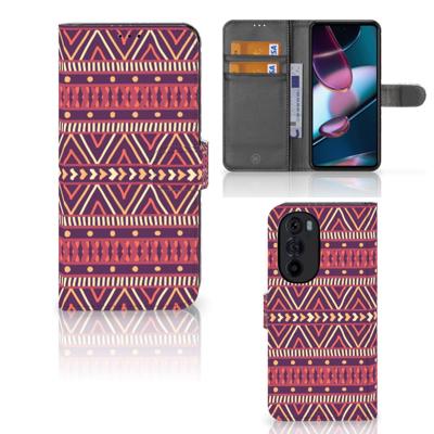 Motorola Edge 30 Pro | Telefoon Hoesje | Aztec Paars