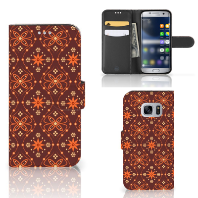 Samsung Galaxy S7 | Telefoon Hoesje | Batik Brown