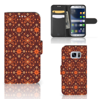Samsung Galaxy S7 | Telefoon Hoesje | Batik Brown