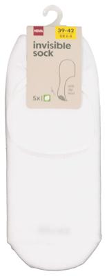 HEMA Heren sneakersokken - 5 paar wit (wit)