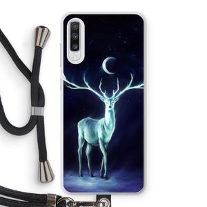 Nightbringer: Samsung Galaxy A70 Transparant Hoesje met koord
