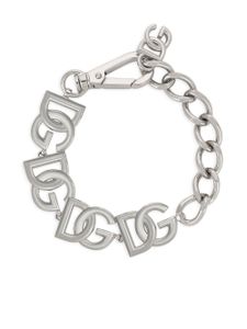 Dolce & Gabbana bracelet en chaîne à logo DG - Argent