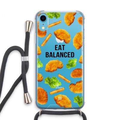 Eat Balanced: iPhone XR Transparant Hoesje met koord