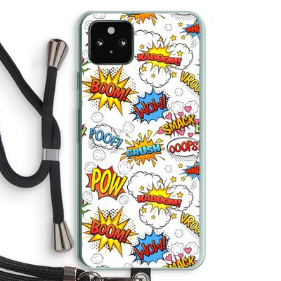 Pow Smack: Pixel 5a 5G Transparant Hoesje met koord