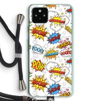 Pow Smack: Pixel 5a 5G Transparant Hoesje met koord