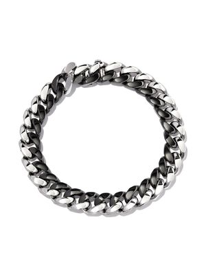 SHAY bracelet chaîne en or blanc et noir 18ct - Argent