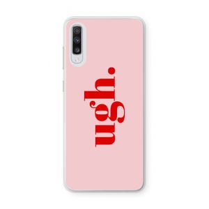 Ugh: Samsung Galaxy A70 Transparant Hoesje