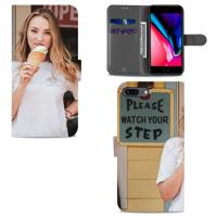 Apple iPhone 7 Plus | 8 Plus | Bookcase | Hoesje maken | met Foto's | Eigen telefoonhoesje ontwerpen | Op maat gemaakt