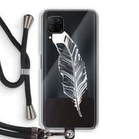 Pluim: Huawei P40 Lite Transparant Hoesje met koord