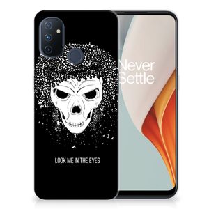 Silicone Back Case OnePlus Nord N100 Skull Hair