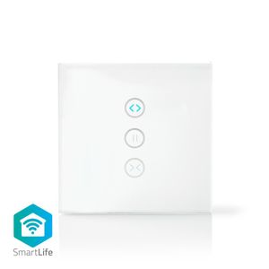 Nedis SmartLife Wandschakelaar | Wi-Fi | 300 W | Glas | Wit | 1 stuks - WIFIWC10WT WIFIWC10WT
