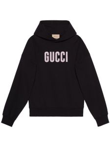 Gucci hoodie en coton à imprimé graphique - Noir