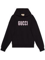 Gucci hoodie en coton à imprimé graphique - Noir