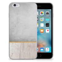 Apple iPhone 6 | 6s | Bumper Hoesje | Wood Concrete Apple iPhone 6 | 6s | Bumper Hoesje | Wood Concrete