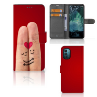 Nokia G11 | G21 Wallet Case met Pasjes Liefde - Origineel Romantisch Cadeau