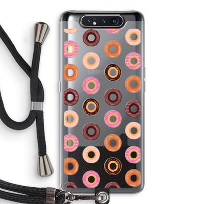 Donuts: Samsung Galaxy A80 Transparant Hoesje met koord