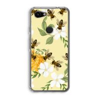 No flowers without bees: Google Pixel 3a Transparant Hoesje