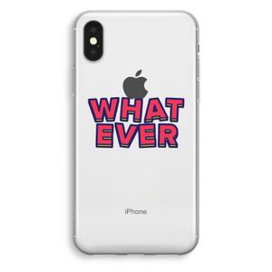 Whatever: iPhone X Transparant Hoesje