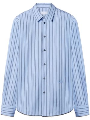 Off-White chemise à rayures - Bleu