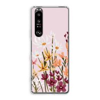 Painted wildflowers: Sony Xperia 1 III Transparant Hoesje